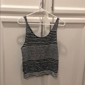 Black striped tank top